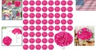 Stunning 60 Pcs Hot Pink Hydrangeas - Ideal For Table Centerpieces   Bouquets