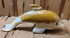 Vintage Hand Carved Onyx Marble Dolphin Figurine Nautical Beach Outdoors Nature 