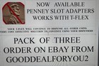 T-flex Coin Dispenser Compatible Penney Slot Eliminator No More Pennies  Qty 3