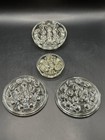 Vintage Lot Of 4 Clear Glass Floral Frogs For Flower Arrangement 5    3 