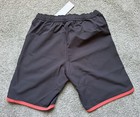 Uniqlo Tennis Shorts Sz L Dark Brown maroon red Federer
