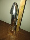 Vtg Astro Mfg  Rd-1957-a Berzac Creation Rocket Mechanical Gold Bank Advertising