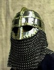 16ga Medieval Viking Helmet Vendel Knight With Chain Mail Viking Helmet Viking