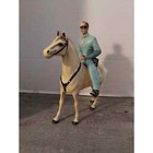 Hartland Plastics The Lone Ranger   Silver Horse And Rider Set 1950s