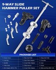 Tech 9-way Slide Hammer Puller Set front Wheel Hub Bearing Remover   Rear Wheel