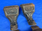 4 C 1900 Cast Iron Stove Legs  Feet - No Chips Or Cracks  6 25 h   Repurpose   