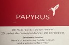 Papyrus 20 Note Cards envelopes an Amazing Holiday Season  Wonderful New Year   