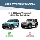 6in Running Boards Side Steps Fit Jeep Wrangler Jl 4 Door 2018-2026 Matte Black