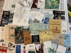 5  Lbs Vintage Travel Ephemera Maps Brochure 1970-80 s Shaker Town  Williamsburg