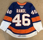 Jack Randl Game Worn   Used Bridgeport Islanders Hockey Jersey - Ahl