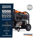 Generac Gp Series 12 500 Watt Tri-fuel 49-state Portable Generator With Cosense