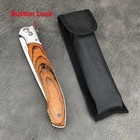 Wood Black Tactical Spring Assisted Open Blade Folding Pocket Knife Hunting
