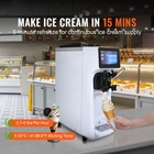 Soft Serve Ice Cream Machine Maker 10-15l h Yield Single Flavor Countertop