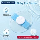60 Pack Baby Ear Covers Silicone Gel Waterproof Ear Patches Shower Bath Swimming