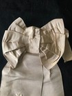 Antique French 19thc Cream Silk First Holy Communion Brassard Arm Band Ribbon