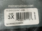 Mercer Culinary Millennia Unisex Black Cook s Pants W  Elastic Waist - 3xl