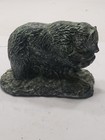 Bear With Salmon Wolf Stone Canadian Sculpture Original Hand Carved