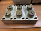 Vintage Lot X 3 Mosler Safe Deposit Box Brass Lock Replace M5700 No Keys