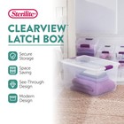 Sterilite 66 Quart Clear Plastic Latching Handle Storage Container Tote  6 Pack