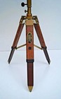 Vintage Modern Floor World Globe 18 Inch W  Wooden Tripod Stand Gift Decor