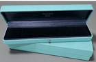 Tiffany   Co Jewelry Gift Box Bracelet  pen  watch Empty Case Leather Blue