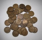 Vintage 1925-s Lincoln Wheat Cent Roll 50 Coins Old Dealer Stock Prl3
