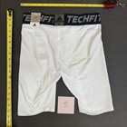 Adidas Techfit Climalite Compression Shorts Men   s Large 9 Inch  new   White