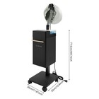 Multi-function Hair Steamer 10v Nano Steam Machine For Hair Care With 4 Wheels