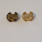 2 Vintage Cub Scout Neckerchief Slide Brass Bear Tiger Uniform Bandana Clip Bsa 
