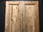 Antique French Double Doors  36 5x92  Raised Panel Doors  European Doors A631