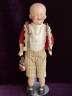 Antique German 11    Gebruder Heubach 7647 Bisque Shoulder Head Character Boy Doll