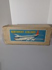 Northwest Airlines Toy Large  Japan Tin Airplane In Original Box Friction