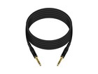 Monoprice 1 4 Inch  trs  Male To Male Cable Cord 10ft Black 16awg  gold Plated 