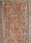 Antique Lotus Hand-carved Barn Door Front Door Solid Wood Statement Door 80x36