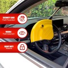 Kaycentop Universal Steering Wheel Lock Anti-theft Car Devices Yellow Black 