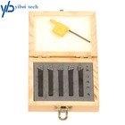 5 Pcs 1 4  Indexable Carbide C6 Insert Tool Bit   Holder Mini Lathe Set