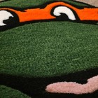 Handmade Tmnt Character Rug Green Orange Anti-slip Backing