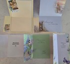 Lot Of 5 Beautifully Designed Asst  Greeting Cards matching Envelopes New Loose