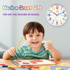 Telling Time Teaching Clock - Learning Clock For Kids - Kids Wall Clocks For Bed