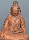 Real Tibet Old Clay Tsa Tsa Buddha Statue Thangtong Gyalpo Iron Bridge Master