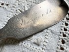Antique American Coin Silver Spoon Lee   Brother 1850 Unusual Mono  husbands 