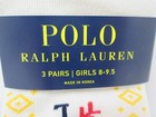 Polo Ralph Lauren Girls Crew Socks Size 8-9 5 S m Shoe Size 13-3 Winter 3 Pack