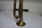Vintage Brass U s  Military Regulation Bugle Brass W mouth Piece  17 1 4  Long