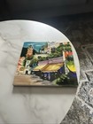 Beautiful Wall Plaque Possibly Italian Village Ceramic Tile 8   x8    Textured