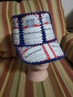 Handmade Crocheted Beer Can Hat Cap Budweiser Vintage 70s Great For New Year s 