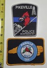 Lot Of 2 Pikeville Nc Police Patches Wayne County North Carolina