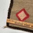 Vintage 1940s-1950s Gallup Navajo Indian Rug Diamond Pattern Southwestern