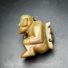 2 4  Chinese Hetian Jade Nephrite Carved Figure Statue Pendant