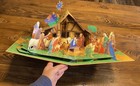 Vintage Christmas The Medieval Nativity 1999 Hc Pop Up Book Nativity Scene