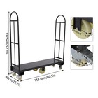 2000lbs Heavy Duty Cart Platform Cart Steel Dolly U-boat Cart Hand Truck Trolley